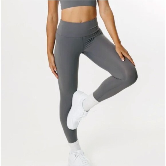 TALA SkinLuxe High Waisted Full Length Leggings Womens XS Reg Tornado Grey Zip - Picture 2 of 10